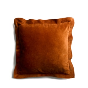 Fata de perna portocalie din catifea 45x45 cm Ladira Kave Home