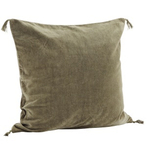 Fata de perna verde din catifea 50x50 cm Maxi Madam Stoltz