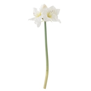 Floare artificiala alba din fibre sintetice 74 cm Amaryllis Bloomingville