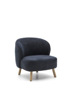 Fotoliu albastru/gri din textil Ulit Kave Home