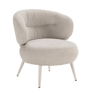Fotoliu bej din textil Liva Quiet Object