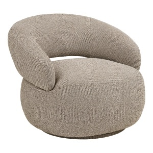 Fotoliu bej din textil Sion House Nordic