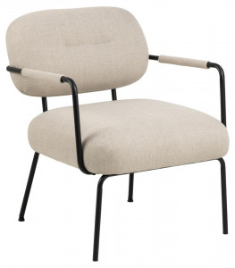 Fotoliu bej/maro din textil Dillon Quiet Object