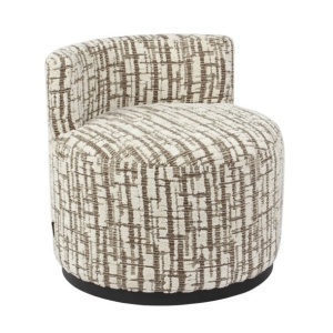 Fotoliu crem din textil Franny Richmond Interiors