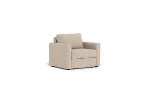 Fotoliu extensibil bej din textil Fleury Actona Company