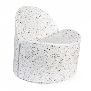 Fotoliu exterior alb terrazzo Bloom Zuiver