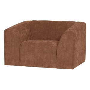 Fotoliu maro din textil Omaire Chenille Woood