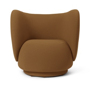 Fotoliu maro din textil Rico Ferm Living
