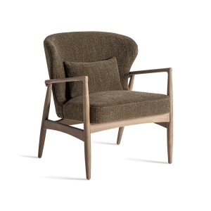 Fotoliu maro/verde din textil Tarres Vical Home