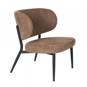 Fotoliu portocaliu/gri din textil Sanne Quiet Object