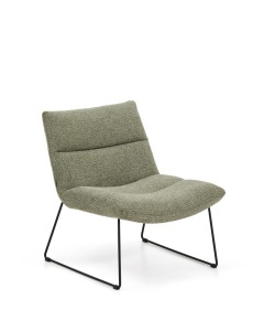 Fotoliu verde din textil Asen Kave Home