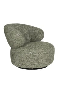 Fotoliu verde din textil Walter Dutchbone