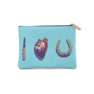 Geanta pentru cosmetice multicolora din fibre sintetice 16x21 cm Toiletpaper Love Seletti