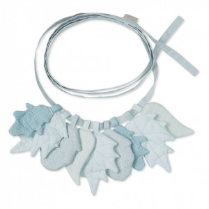 Ghirlanda decorativa multicolora din bumbac Leaves Mix Blue Cam Cam