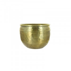 Ghiveci auriu din aluminiu 20 cm Euthymia Lifestyle Home Collection
