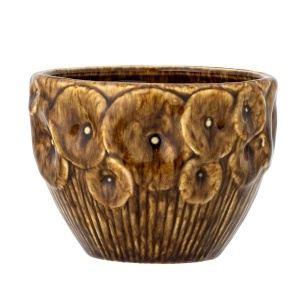 Ghiveci maro din ceramica 14 cm Rokaya Creative Collection