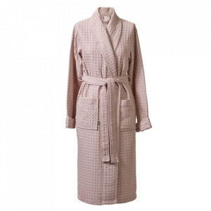 Halat de baie roz prafuit din bumbac Viggo S Aquanova