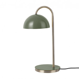 Lampa birou verde/aurie din fier 37 cm Dome Present Time