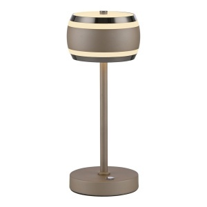 Lampa de birou maro bronz din sticla 32 cm Pure Rings Zuma Line
