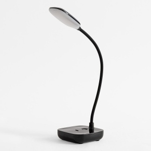 Lampa de birou neagra din plastic 30 cm Biurkowa Zuma Line