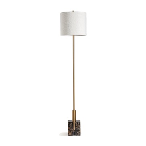 Lampadar alb/auriu din metal 164 cm Saholy Vical Home
