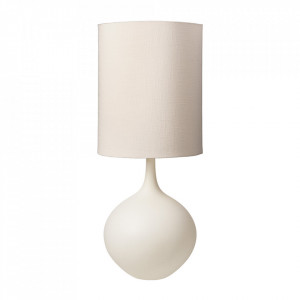 Lampadar alb din ceramica si bumbac 100 cm Bella Cozy Living Copenhagen