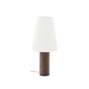 Lampadar alb/maro din lemn 110 cm Marga Kave Home