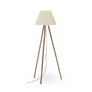 Lampadar bej din bumbac 149 cm Benicarlo Kave Home