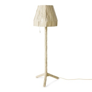 Lampadar crem din lemn 160 cm Teun HKliving
