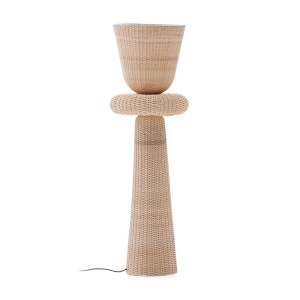 Lampadar maro din metal 140 cm Neuda Kave Home