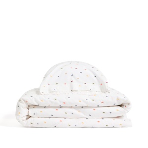 Lenjerie pat copii multicolora din bumbac 30x60/ 100x150 cm Epifania Kave Home