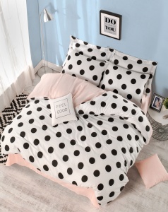 Lenjerie pat multicolora din bumbac Mixpuan Double The Home Collection