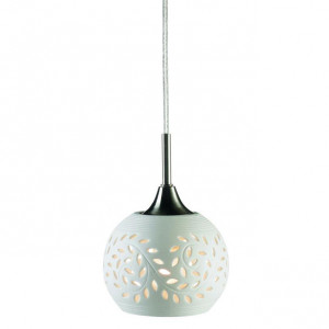 Lustra alba/argintie din ceramica Lohals Markslojd