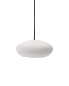 Lustra alba din metal Inda Kave Home