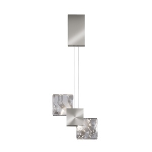 Lustra argintie din metal Quadro Maytoni
