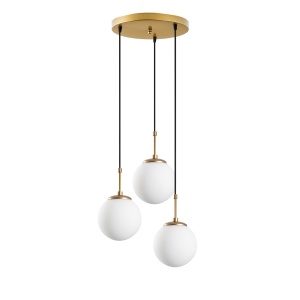 Lustra aurie din metal cu 3 becuri Orbıtal 20-14047 The Home Collection