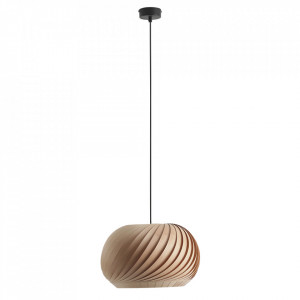 Lustra maro inchis din lemn Spiral S Quiet Object