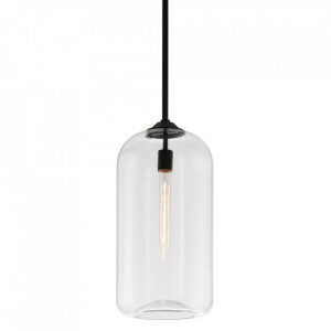 Lustra neagra/transparenta din metal District M Hudson Valley Lighting