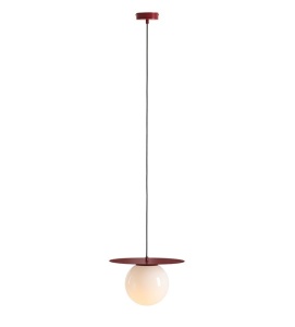 Lustra rosie/alba din metal Loop M Quiet Object