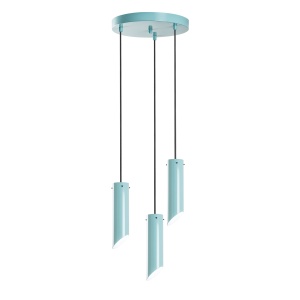 Lustra turcoaz din metal cu 3 becuri Kesiks The Home Collection