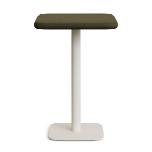 Masa bar exterior maro/alba din ciment 70x70 cm Dina Kave Home