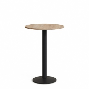 Masa bar exterior maro/neagra din metal 60 cm Esilda Kave Home
