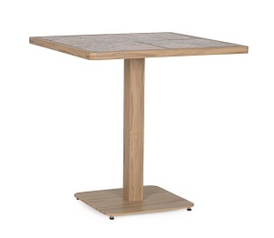 Masa bistro exterior multicolora din metal 73x73 cm Kalimera Bizzotto