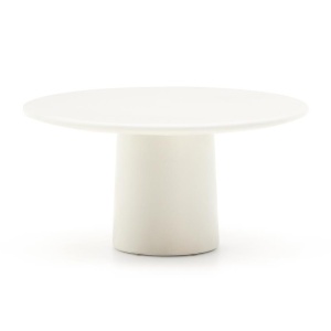 Masa de cafea alba din ciment 85 cm Albanella Kave Home