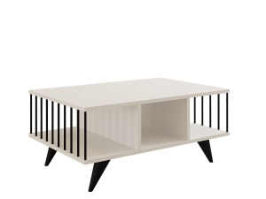 Masa de cafea alba/neagra 60x90 cm Bert The Home Collection