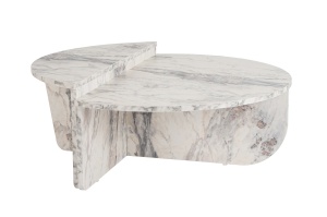 Masa de cafea alba Orion Marble The Home Collection