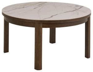 Masa de cafea crem/maro din ceramica 90 cm Southampton Actona Company