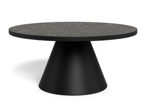 Masa de cafea din ceramica neagra 86 cm Soli Quiet Object