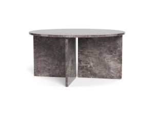 Masa de cafea din marmura maro 90 cm Vega Quiet Object