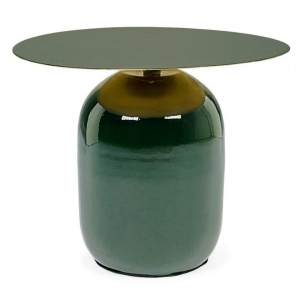 Masa de cafea din metal verde inchis 50 cm Nalima Bizzotto